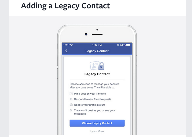 Facebook Adds Features To Let Users Control What Happens To Accounts After Death