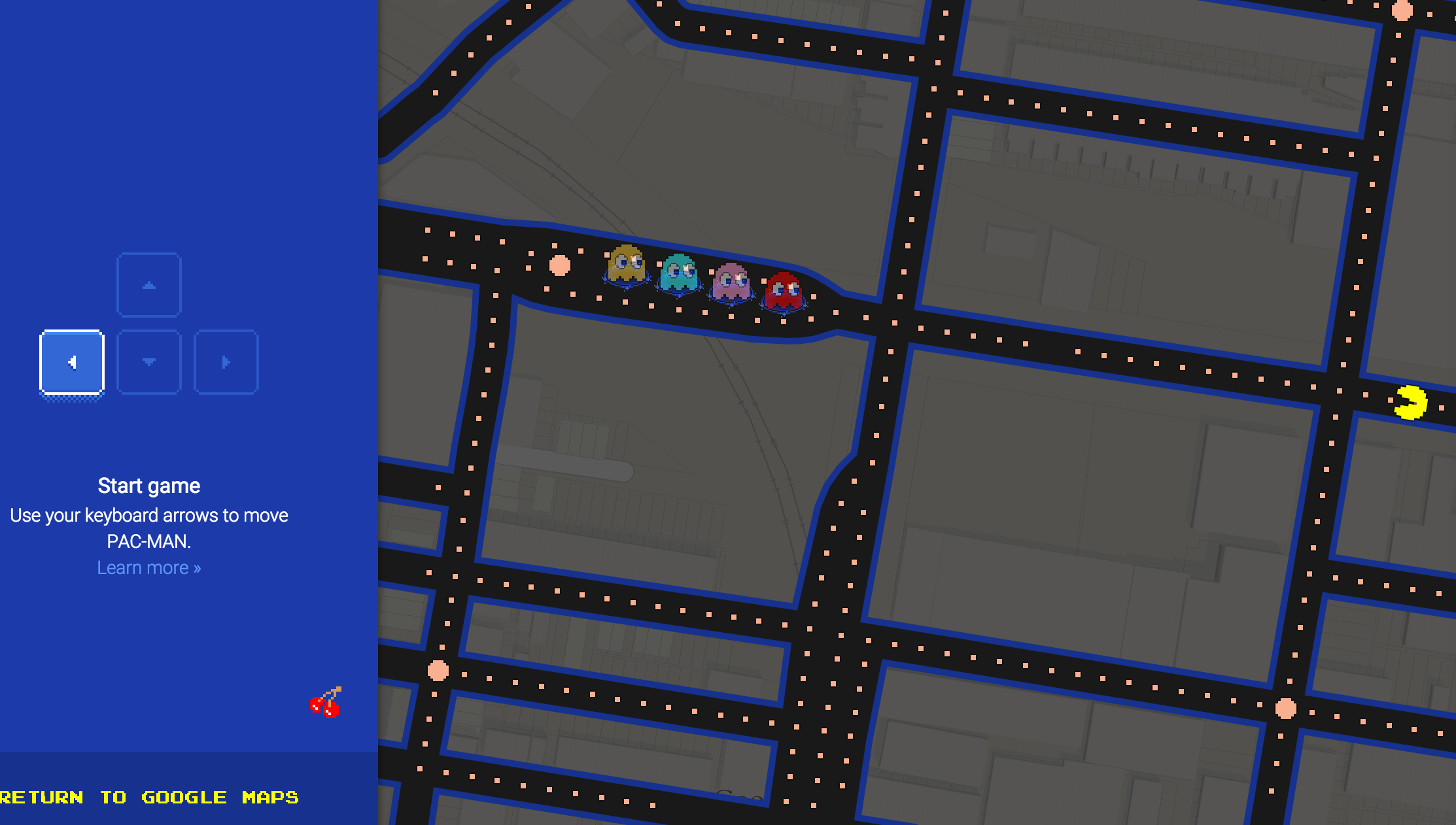 Pac-Man eats his way through the Gray's Ferry section of Philadelphia.
