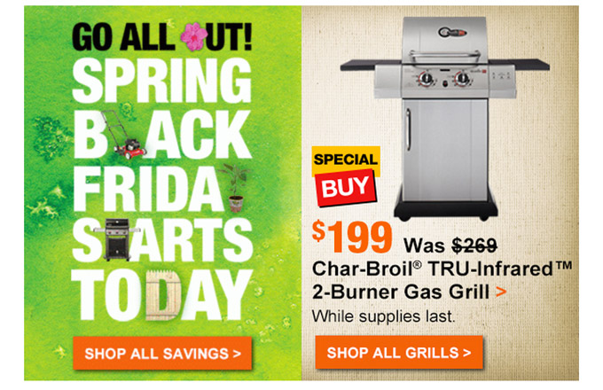 Home Depot’s ‘Spring Black Friday’ Stupidity Is Back
