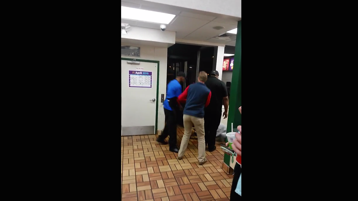 McDonald’s Employee Caught On Camera Knocking Out Unruly Customer