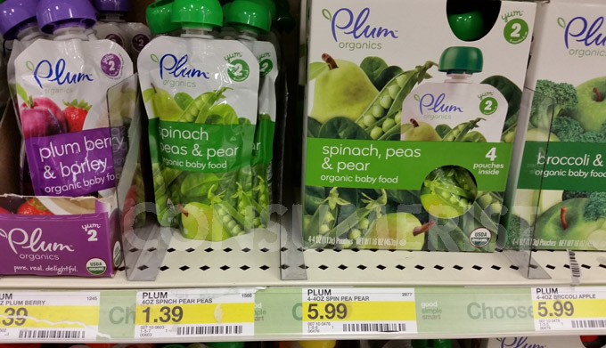 The photo shows a single food pouch priced at $1.39, and then a four-pack of the same size costs $5.99. That's a $2.60 surcharge.