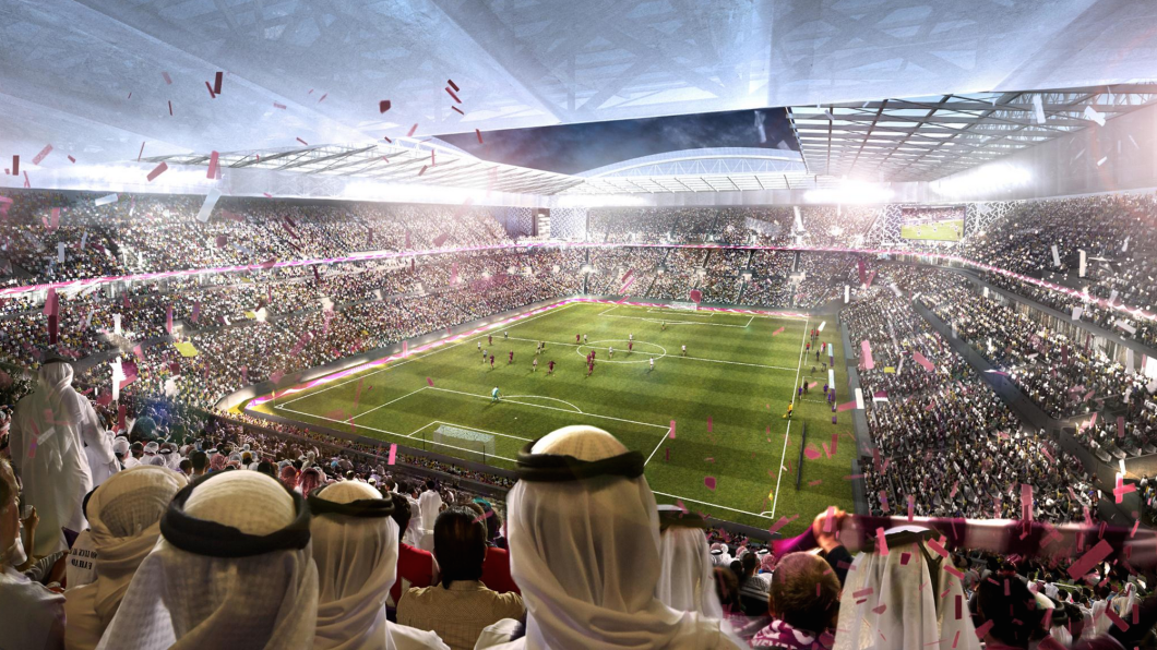 (Rendering of World Cup venue in Qatar; via FIFA)