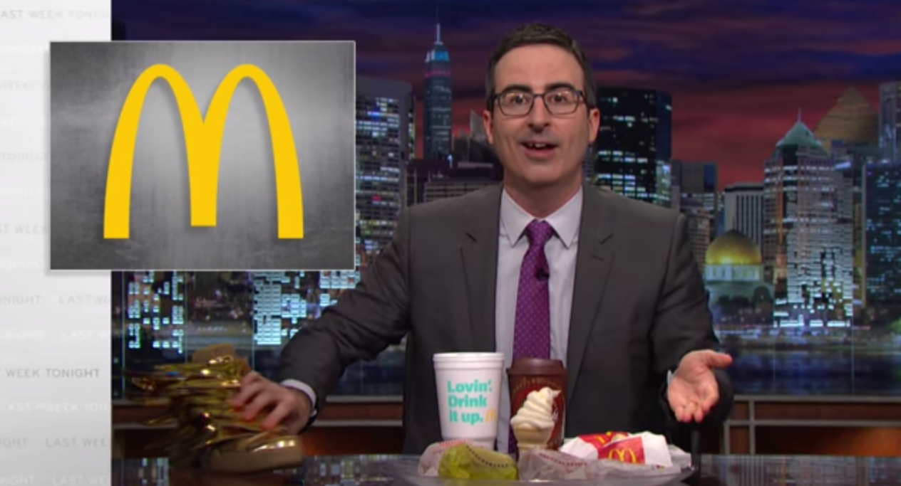 John Oliver Pledges To Eat McDonald’s, Drink Budweiser If They Use Sponsorship Power To Change FIFA