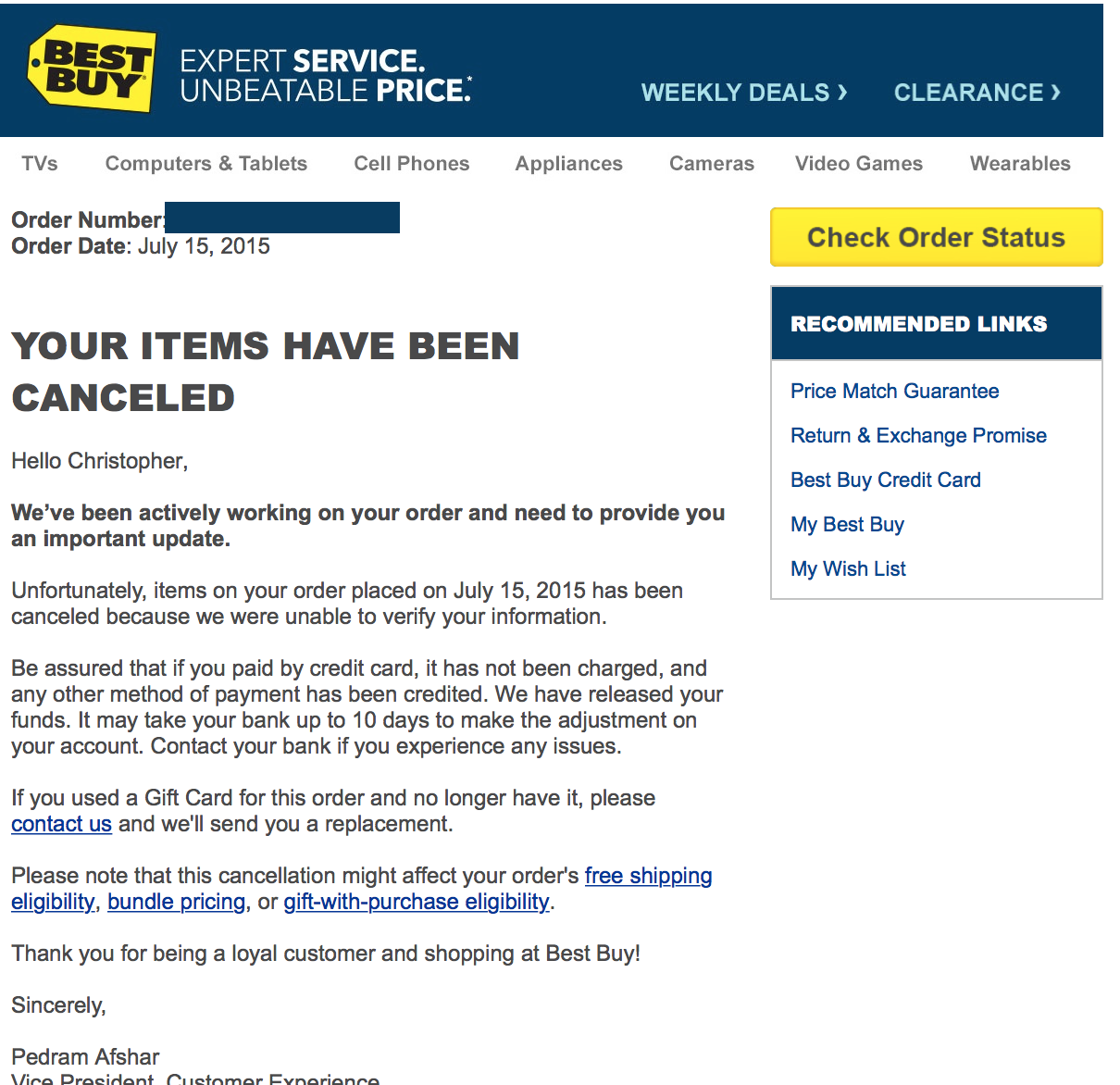 Best Buy Sells $200 Gift Cards For $15, Cancels Orders