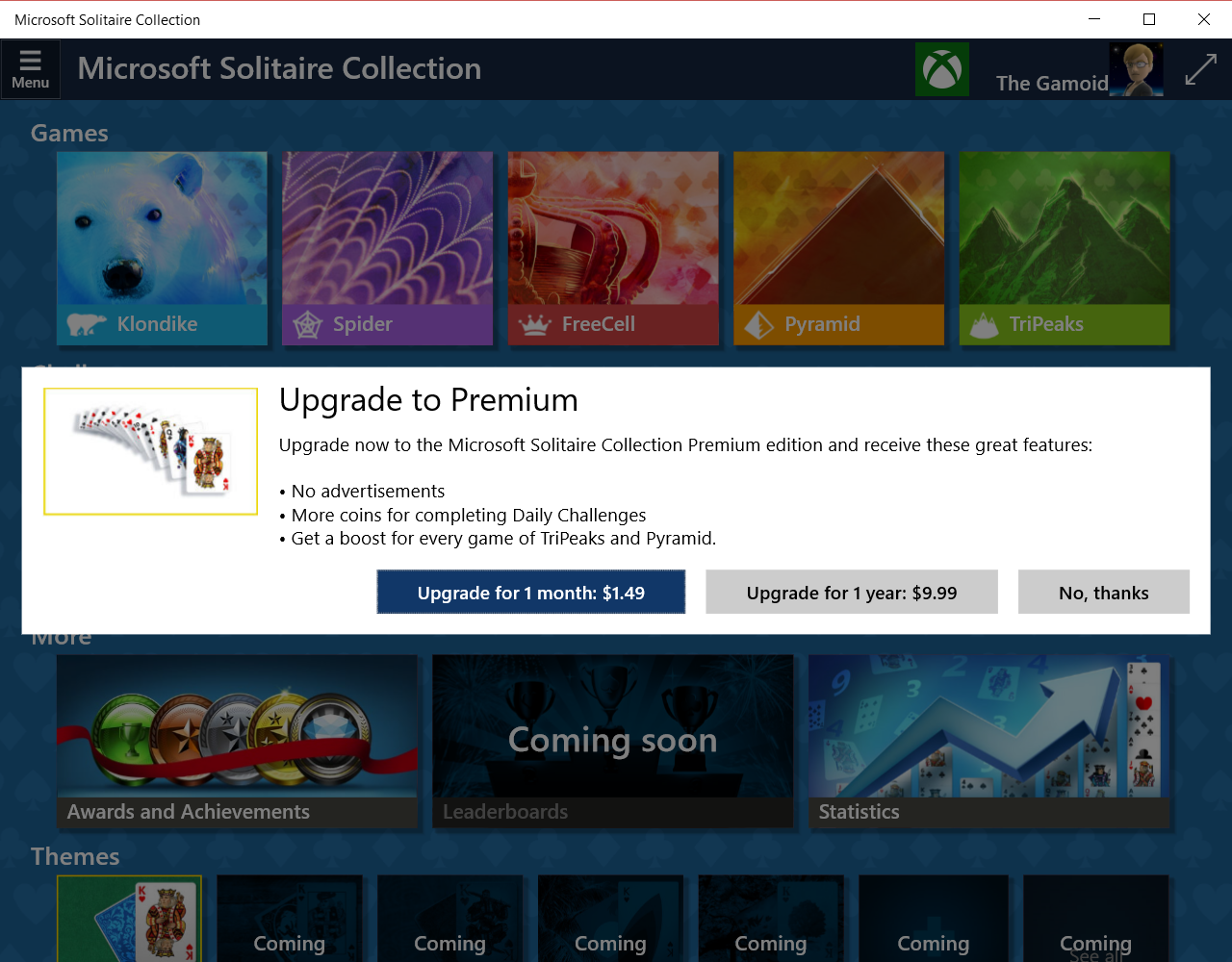 Want Solitaire Ad-Free On Windows 10? That’ll Cost You