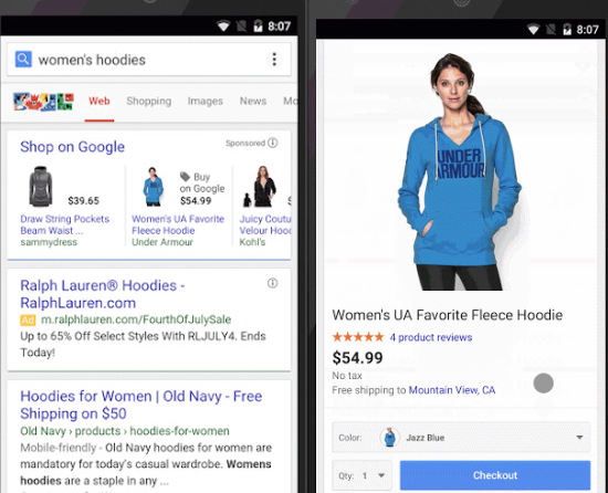 Google Begins Testing Buy Button On Select Mobile Searches