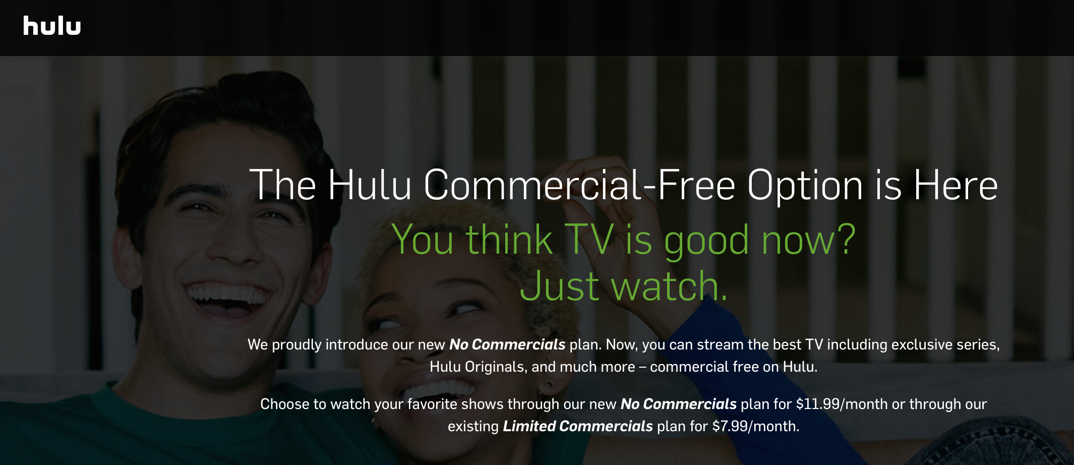 Hulu Finally Offers Ad-Free Option For $12/Month