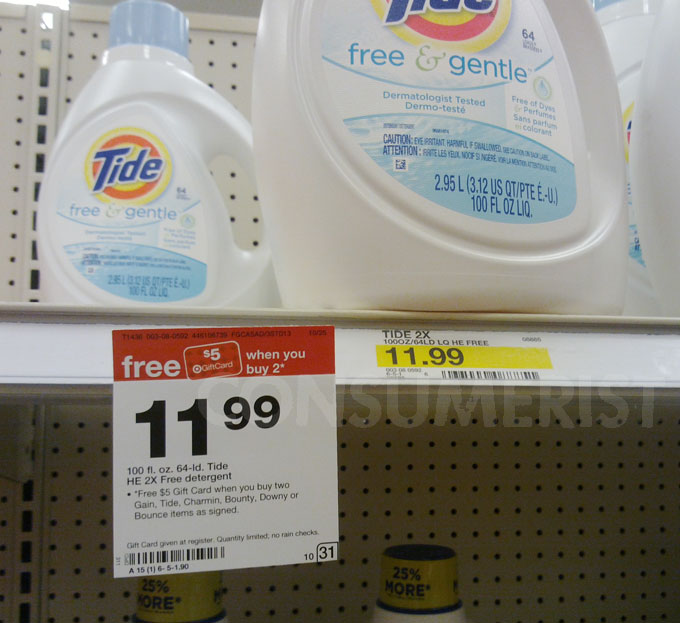 At Target, Tide Free Is Free Of Dyes, Perfumes, And Logic