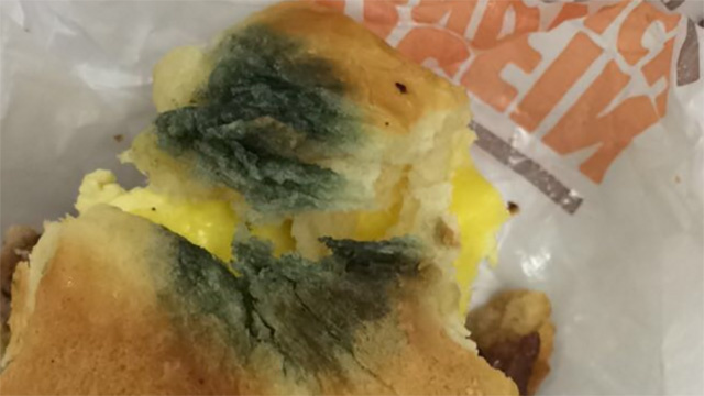 A woman in North Carolina claims a Burger King restaurant served her a moldy sandwich. 