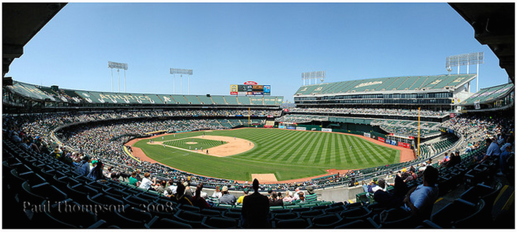 Barring approval from three-quarters of MLB teams, the A's won't be moving from O.co Coliseum anytime soon (photo: Paul Thompson)