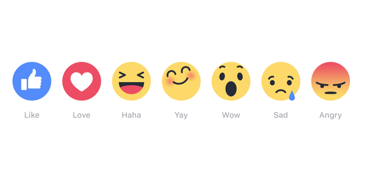 Facebook Reveals New Set Of 6 Emoji “Reactions” To Go Along With The “Like” Button