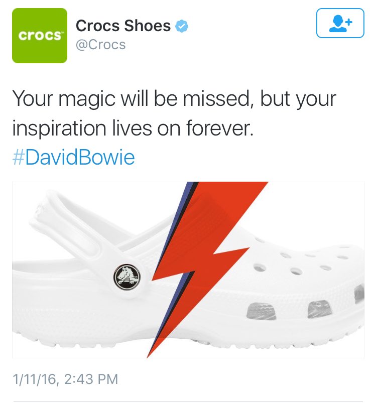 Crocs Brand Honors David Bowie In Least Fashionable Way Possible