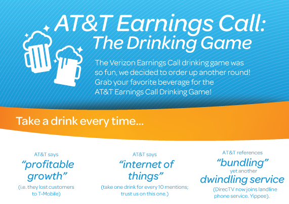 T-Mobile Creates Drinking Game For AT&T Earnings Call, Hopes You Get Drunk Enough To Switch