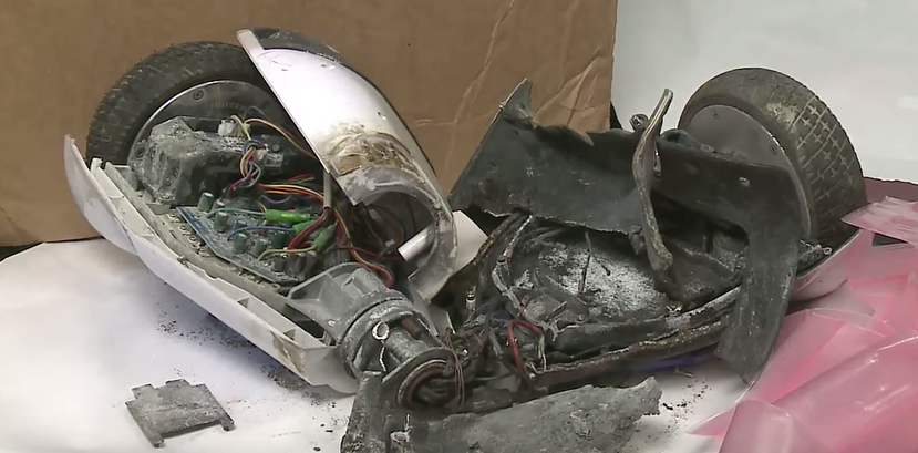 This is a hoverboard tested by the Consumer Product Safety Commission. 