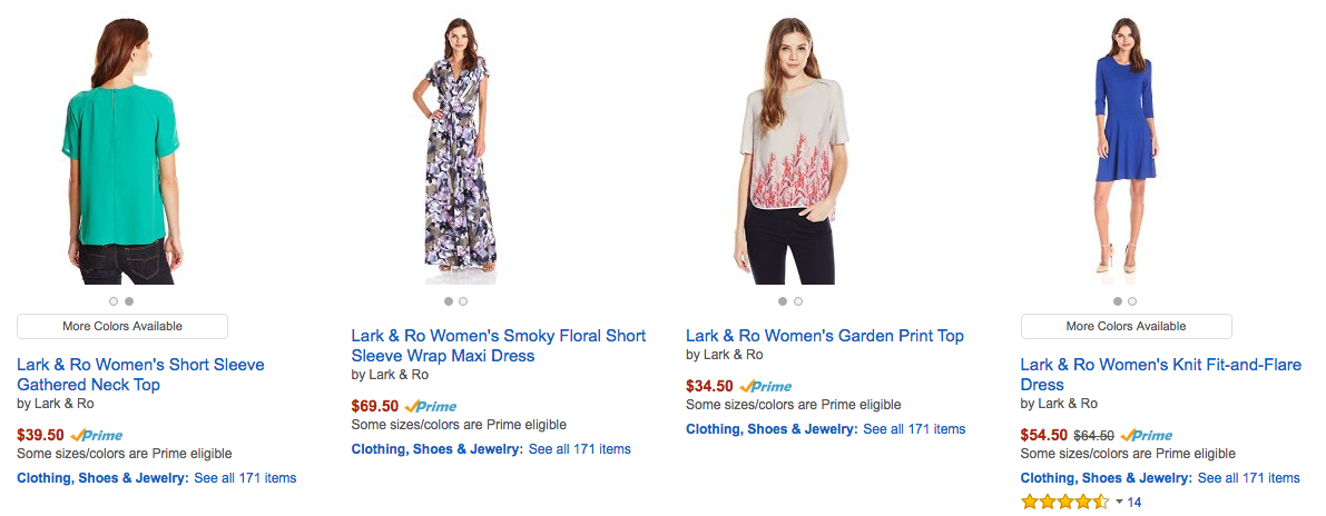 Amazon Now Selling Clothing Under Its Own In-House Brands