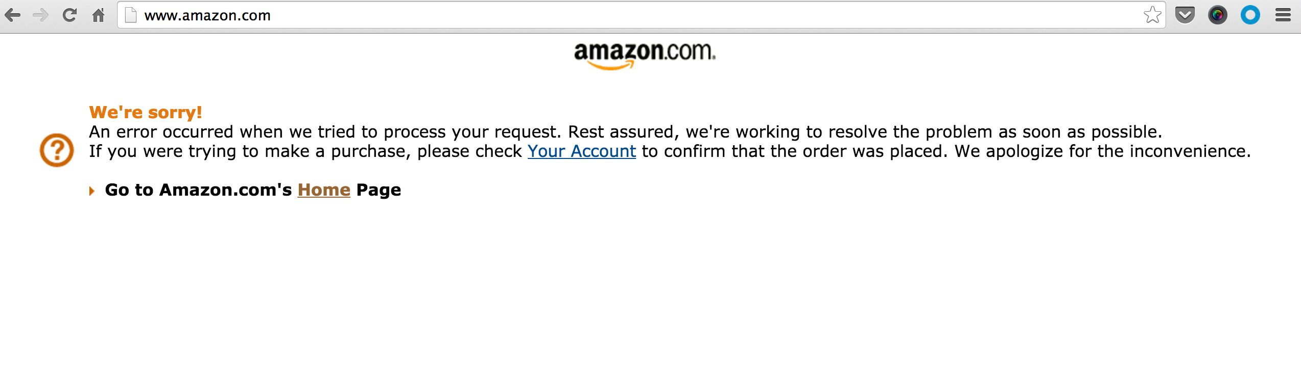 Who Kicked The Plug? Amazon.com Experienced Massive, Unexplained Outage
