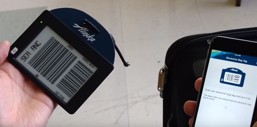 Alaska Airlines Testing Electronic Baggage Tags With Some Passengers, Crew