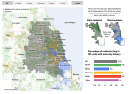 Bloomberg's interactive map of race vs. Prime same-day access in Chicago