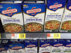 Fuzzy Math At Walmart Means Bigger Chicken Broth Carton Costs You More
