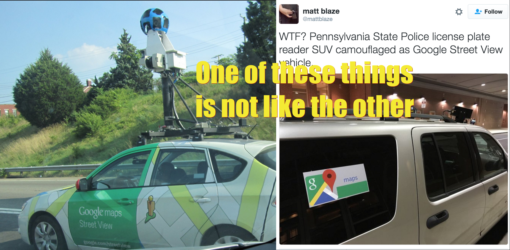 Police Tried To Disguise Surveillance Vehicle As “Google Maps” Truck