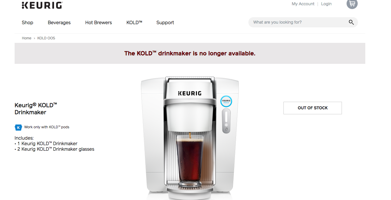 Keurig Killing Kold Soda Machine After Less Than A Year On The Market, Will Offer Customers Full Refunds