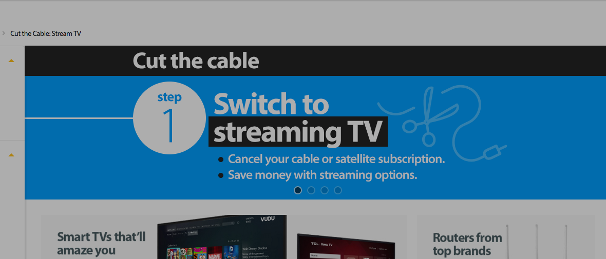 Walmart Urging Customers To “Cut The Cable” With Promo