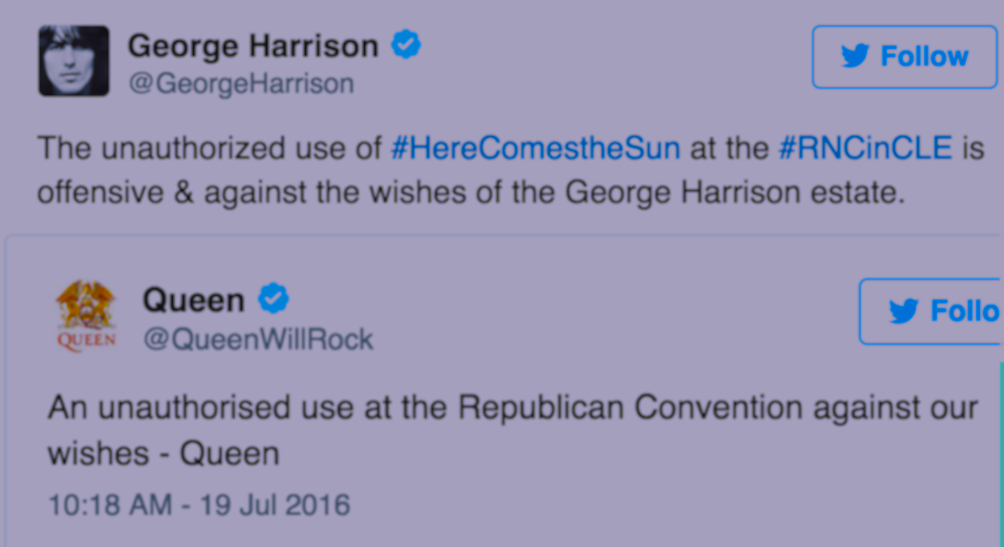 Why Queen & George Harrison’s Estate Probably Can’t Sue Over Having Their Songs Played At RNC