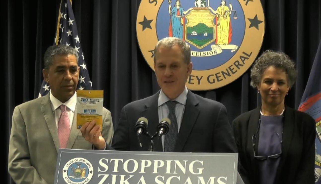 New York AG Going After Companies Shilling Ineffective Zika Prevention Products