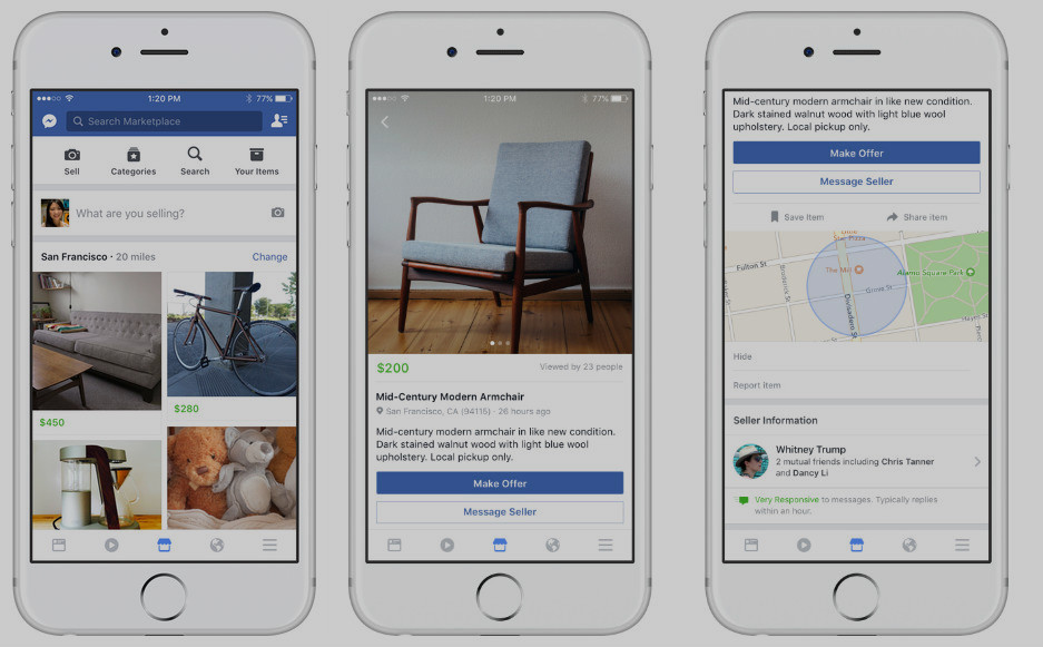 Facebook Creeps Into Craigslist Territory With “Marketplace”
