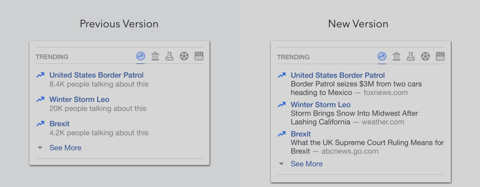 Facebook’s “Trending Topics” Will Now Be The Same For Everyone Nearby, List Story’s Publisher