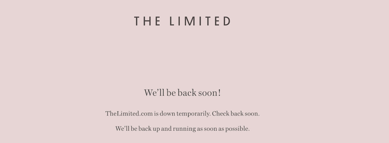 The Limited Files For Bankruptcy, Shutters Online Store (For Now)