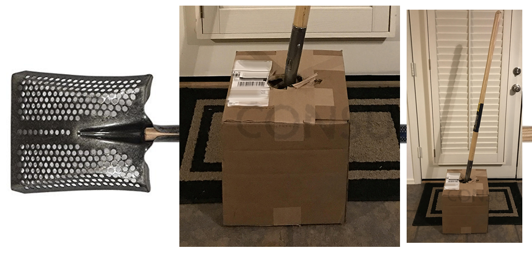 When This Company Ran Out Of Shovel-Sized Boxes, It “Got Creative”