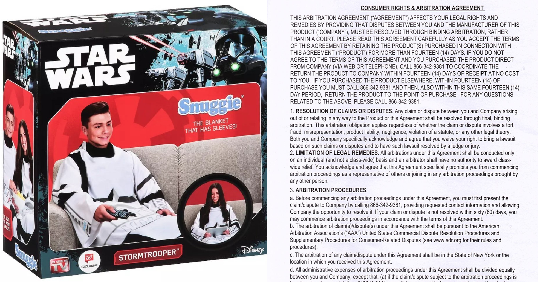 Your New Stormtrooper Snuggie Comes With A Surprise: It Strips You Of Your Right To File A Lawsuit