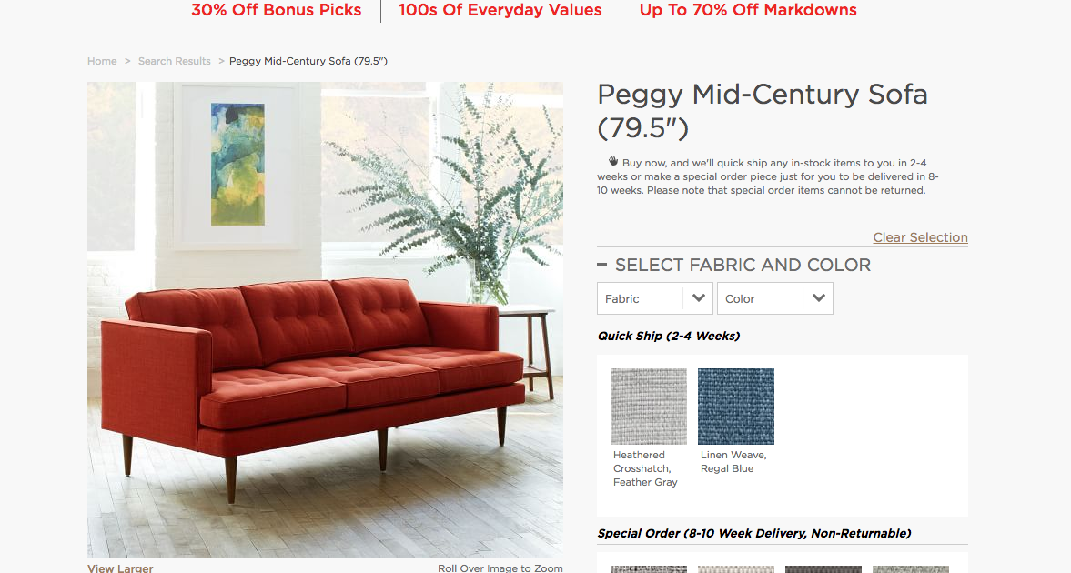 West Elm Will Offer Refunds To Owners Of Defective “Peggy” Furniture