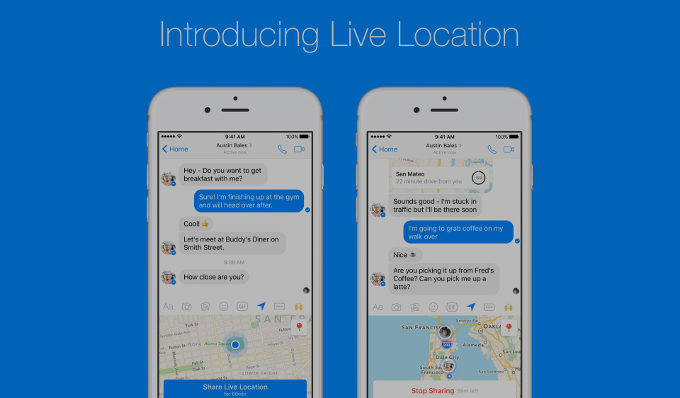 Facebook Messenger Adds Option To Share Your Location Live With Friends