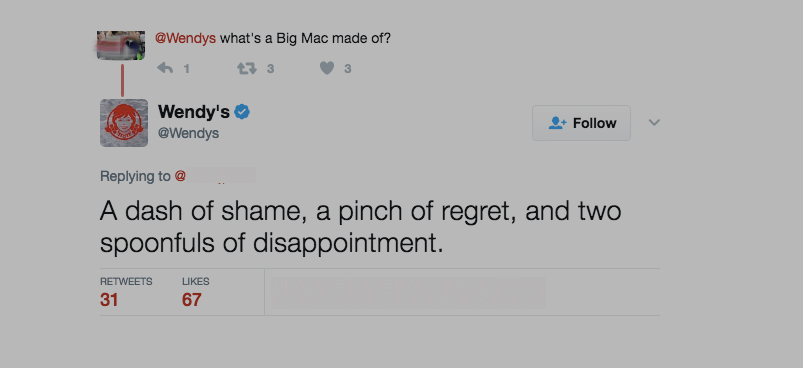 Wendy’s Recipe For A Big Mac: “Dash Of Shame… 2 Spoonfuls Of Disappointment”