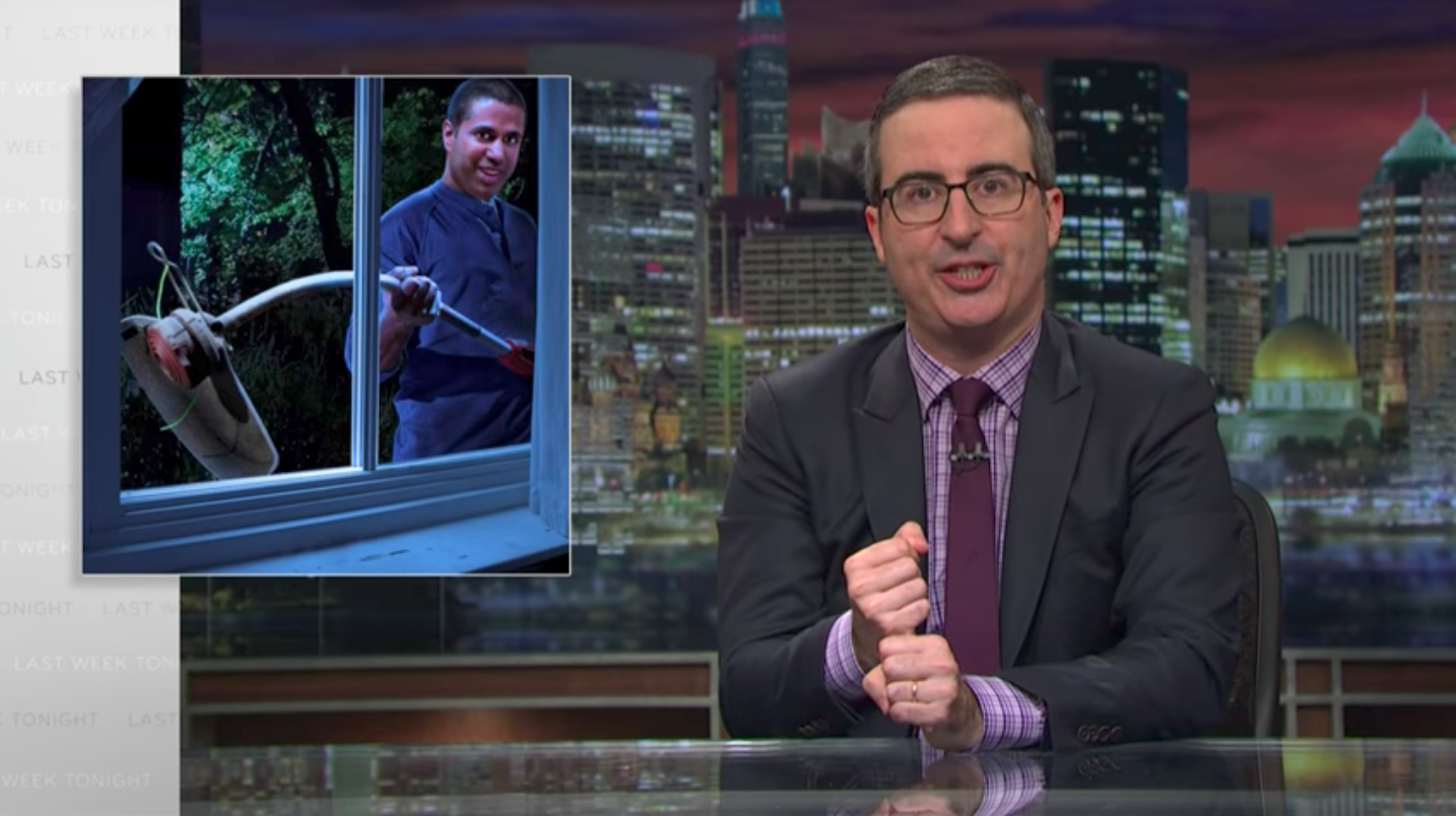 John Oliver Tries To Save Net Neutrality Again; Likens FCC Chair Ajit Pai To A Serial Killer