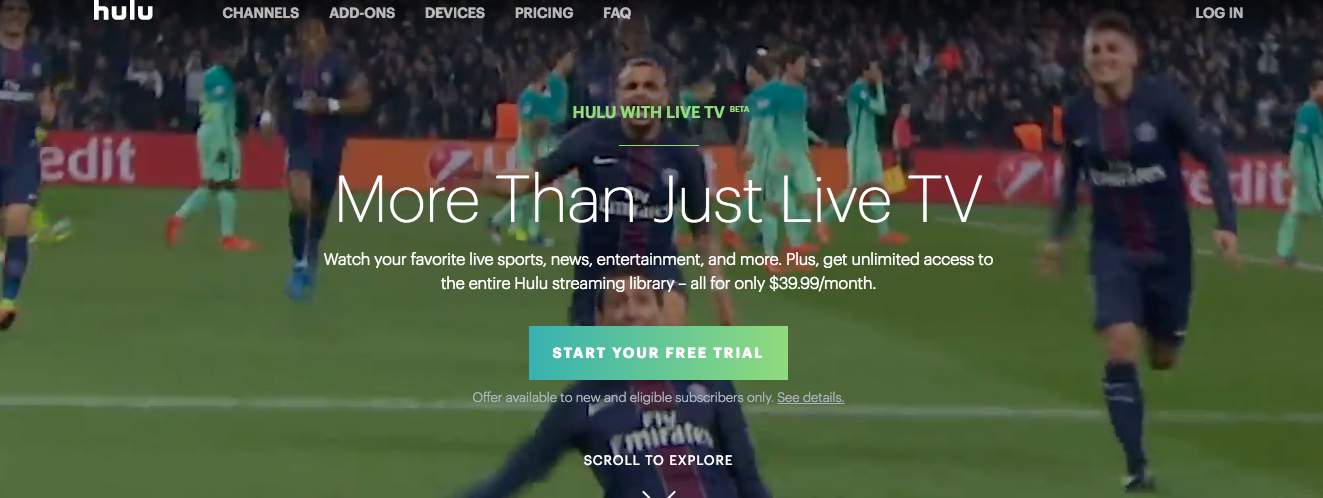 Hulu Launches $40/Month Live TV Service