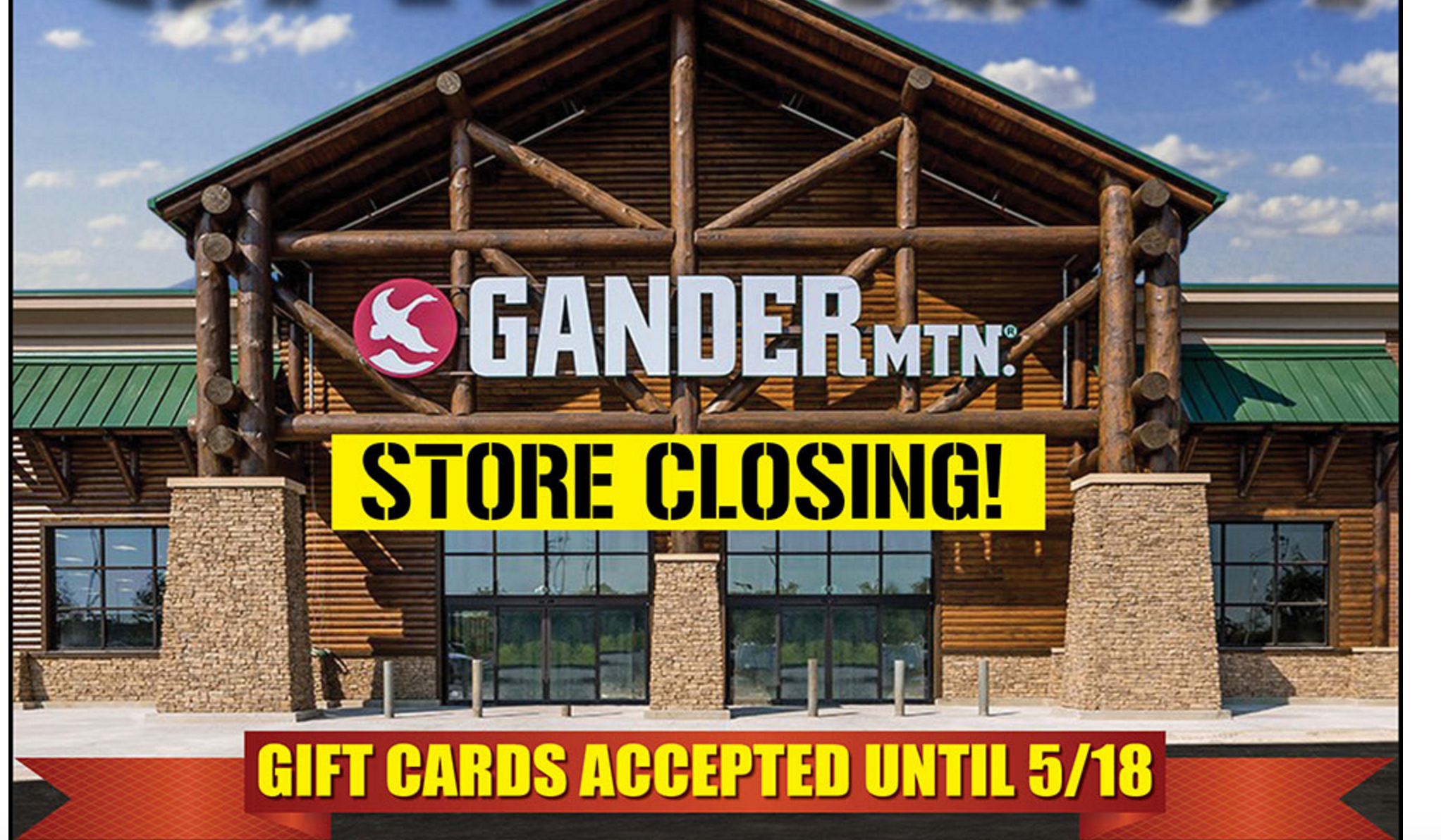 Gander Mountain Advertises That All Stores Are Closing, But They Aren’t
