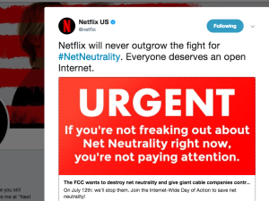 Netflix Changes Its Mind, Decides Maybe It Does Care About Net Neutrality Again