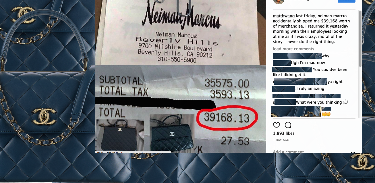 Surprise Delivery From Neiman Marcus: $40K Worth Of Purses You Didn’t Order