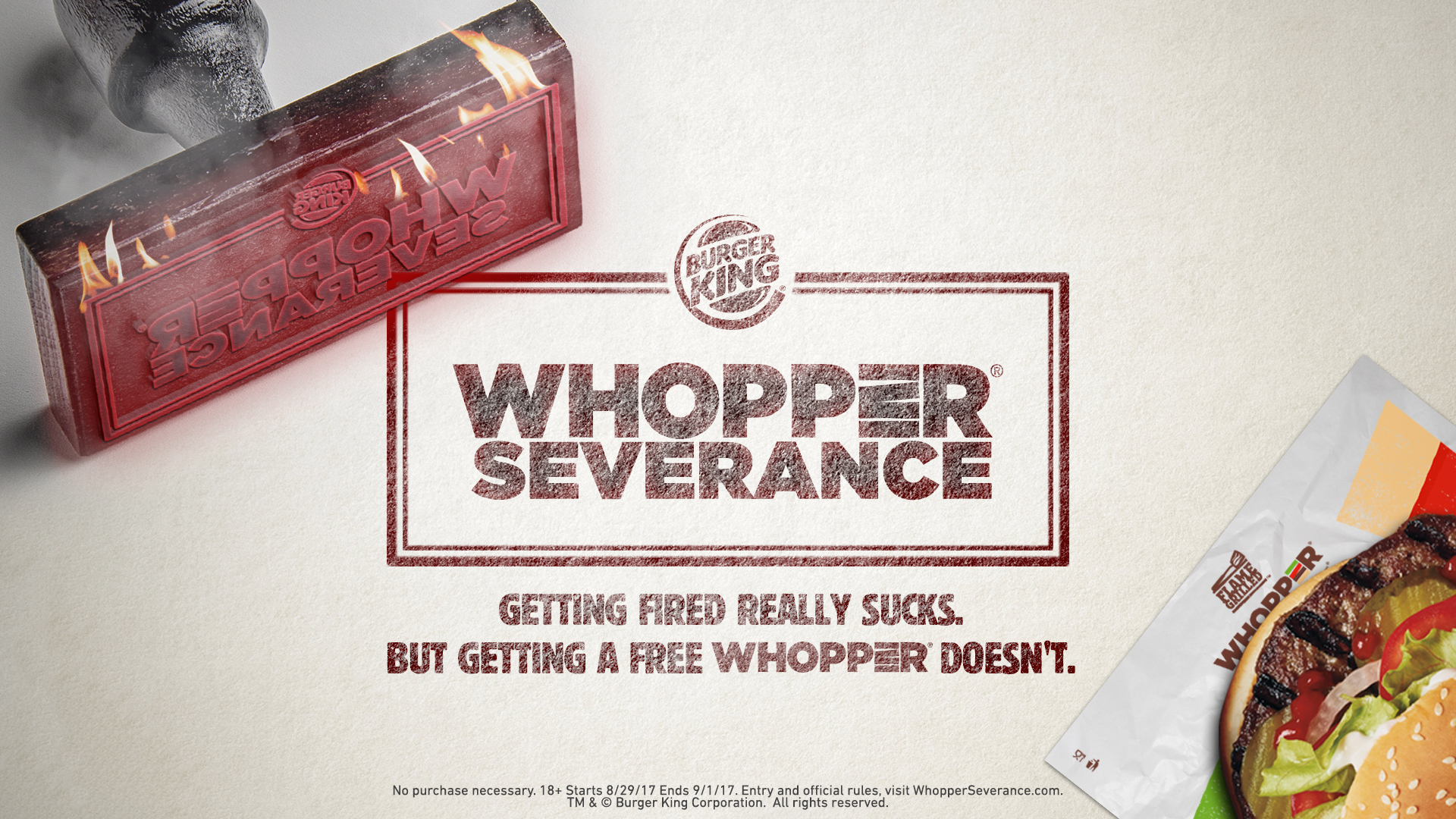 Burger King Giving Free Whoppers To Customers Who Admit To Being Fired