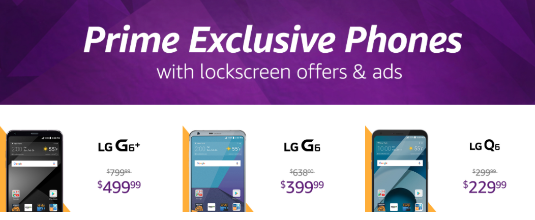 Amazon Selling Discounted LG Phones, But You Have To See Ads All Day