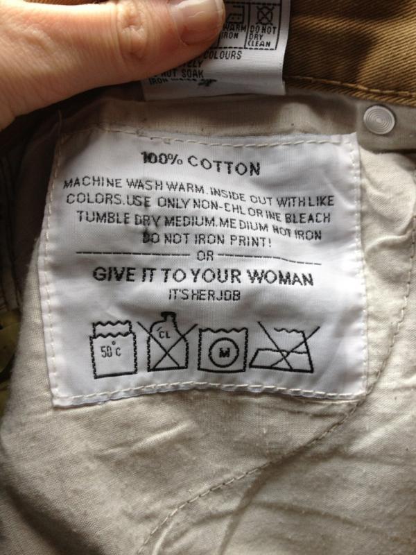 How To Wash Pants? Give Them To Your Woman, It's Her Job – Consumerist