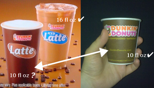 Dunkin' Donuts' 99 Cent Latte Ads Are Misleading