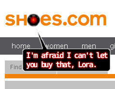 Shoes.com Website Doesn't Want To Ship To Lora