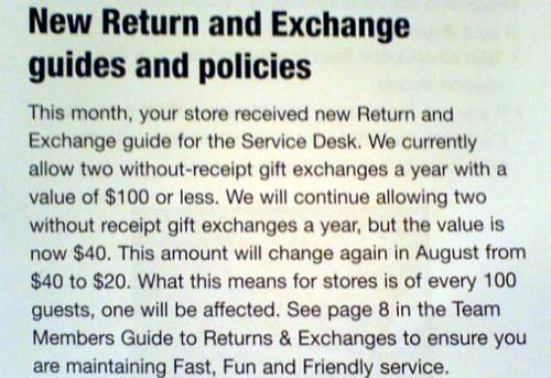 Target Revises Return And Exchange Policy: Items With No Receipt Worth $100 $20