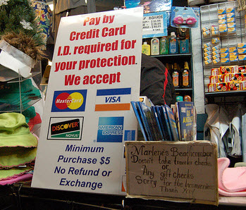 "$10 Minimum For Credit Card Purchase" Signs May Soon Be Totally Legit