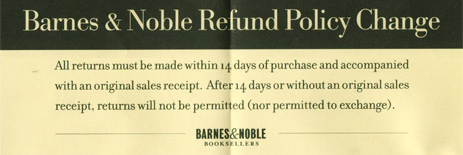 Barnes Noble Limited Receipt Policy Won T Go National Until