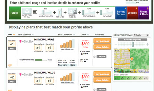 BillShrink Finds Your Optimal Cellphone Plan